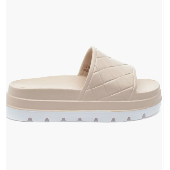 J/Slides Stud Beach Slide Sandal‎ in Beige Eva Stud Size 11 New in Box - Picture 1 of 6